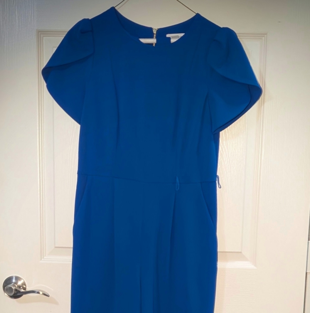 Calvin Klein Cobalt Blue Long Jumpsuit - Picture 3 of 9